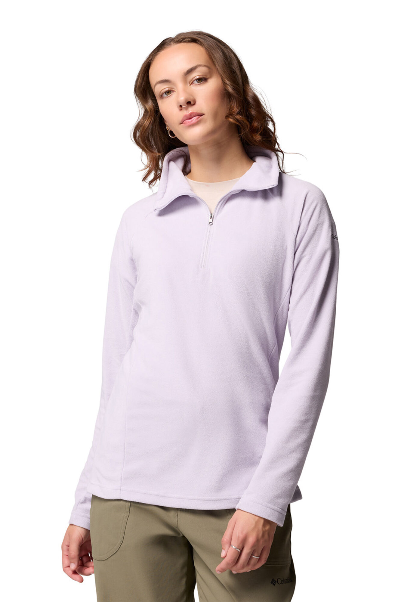 ウェア HALF ZIP ROUND FLEECE TOP Half-zip fleece