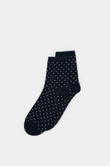 Springfield Long polka dot sock blue