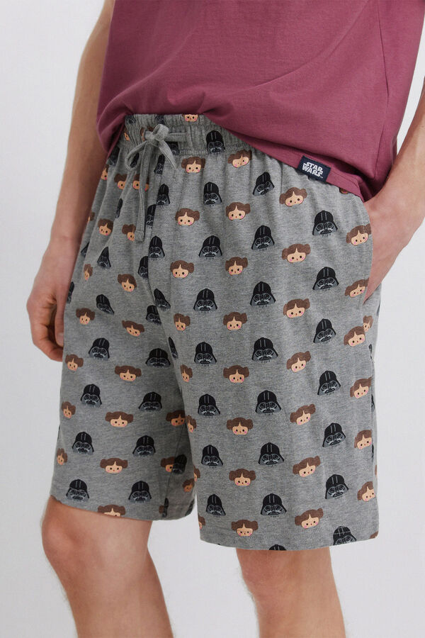 Springfield Star Wars kratka pidžama Bordo