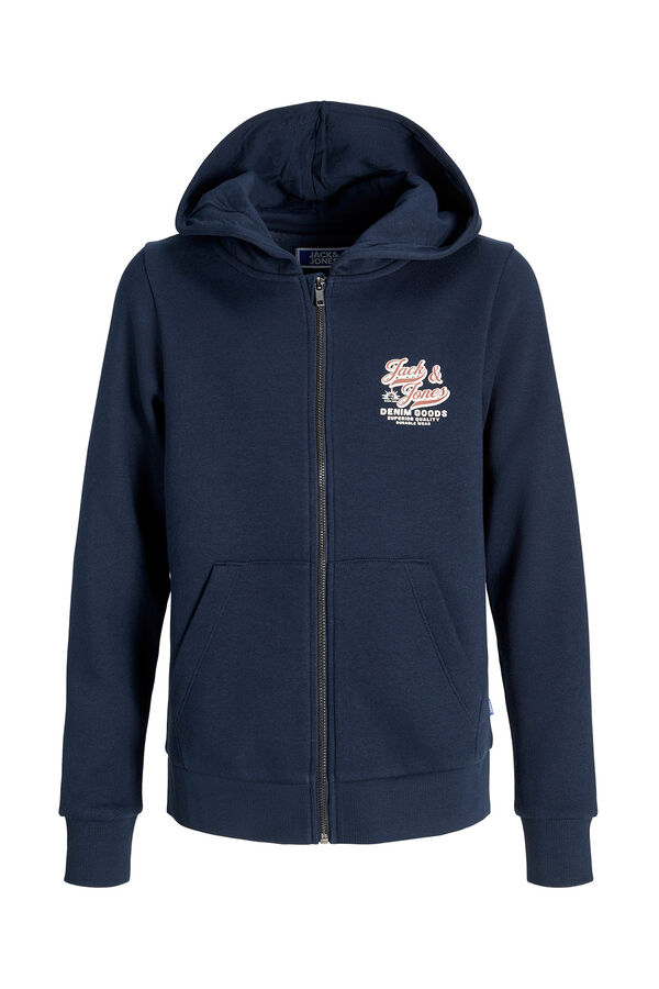Jack & Jones Junior Zip-up sweatshirt blue