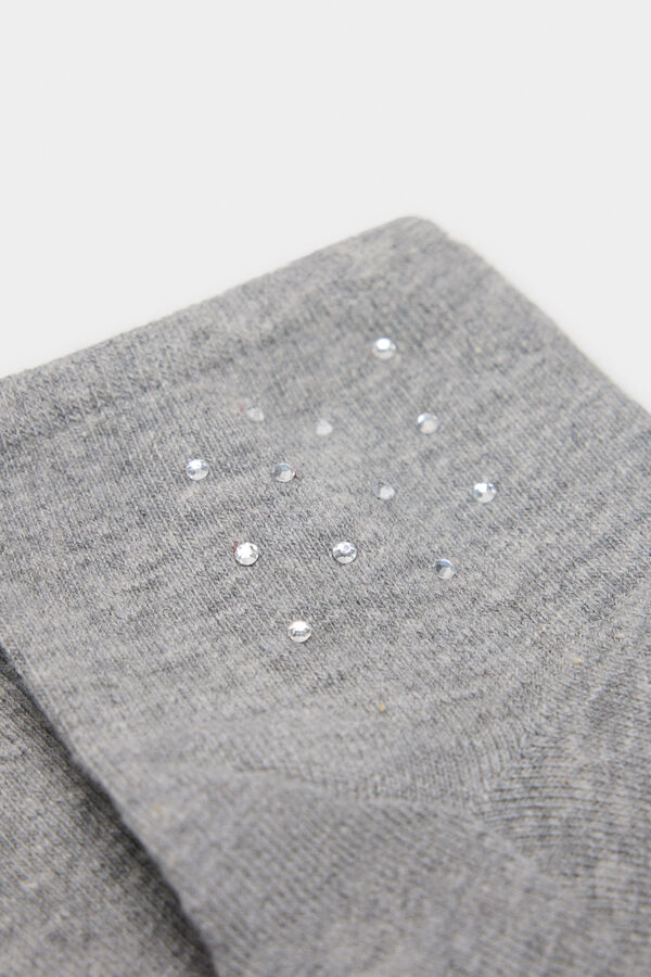 Springfield Calcet&iacute;n corto tacha cristal gris