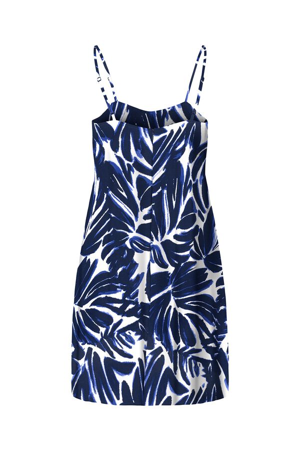 Only Vestido curto de al&ccedil;as azul