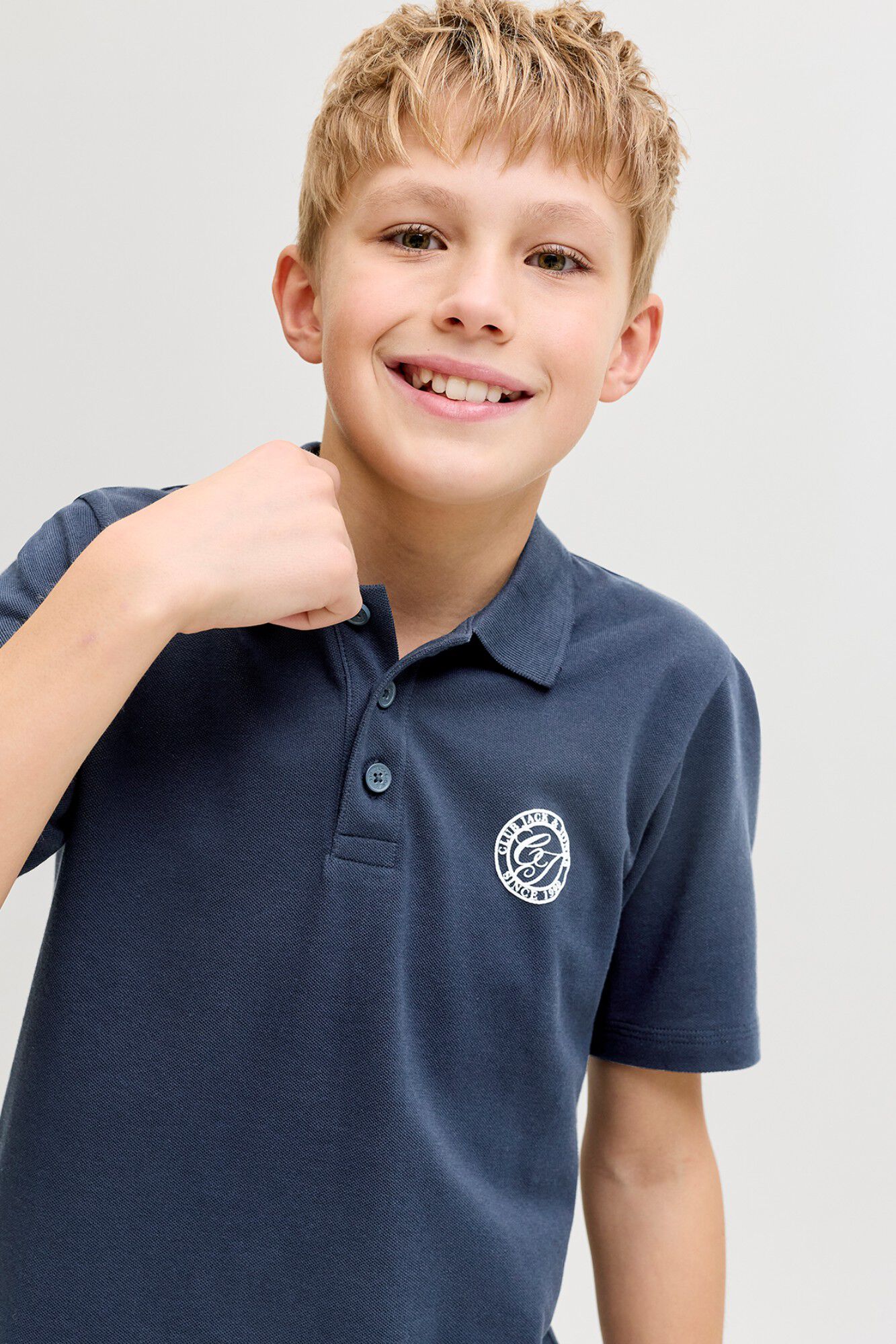 Jack & Jones Junior Polo de algod&atilde;o regular b&aacute;sico