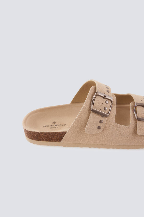 Springfield Sandale sa nitnama i kopčom Bež