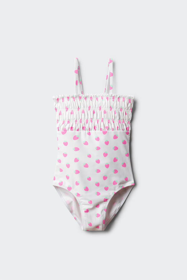 Springfield Kids Girls' strawberry swimwear beige