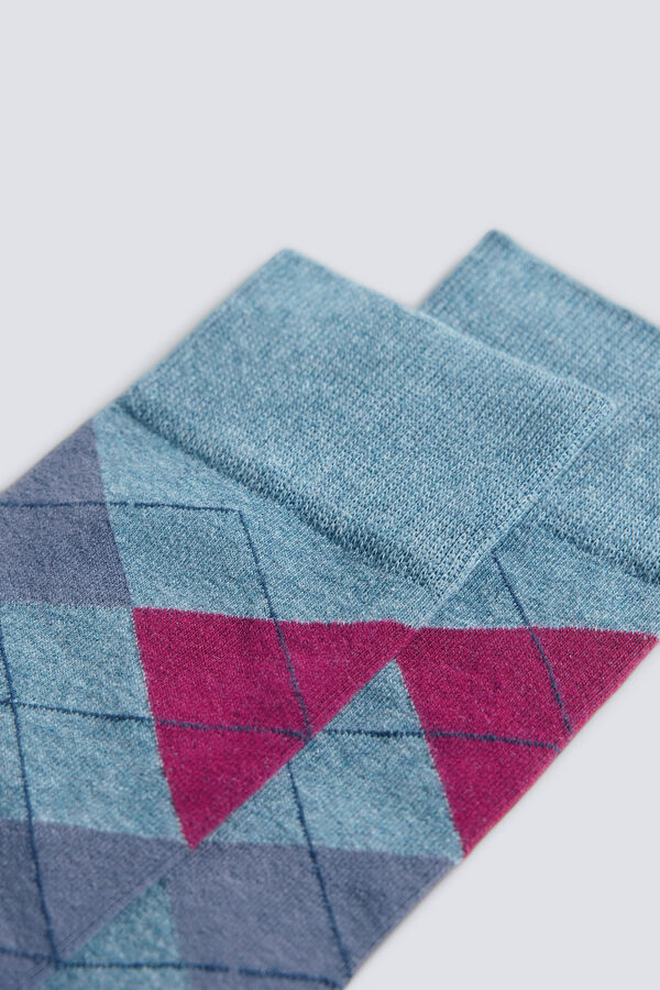 Springfield Čarape sa rombovima Plava