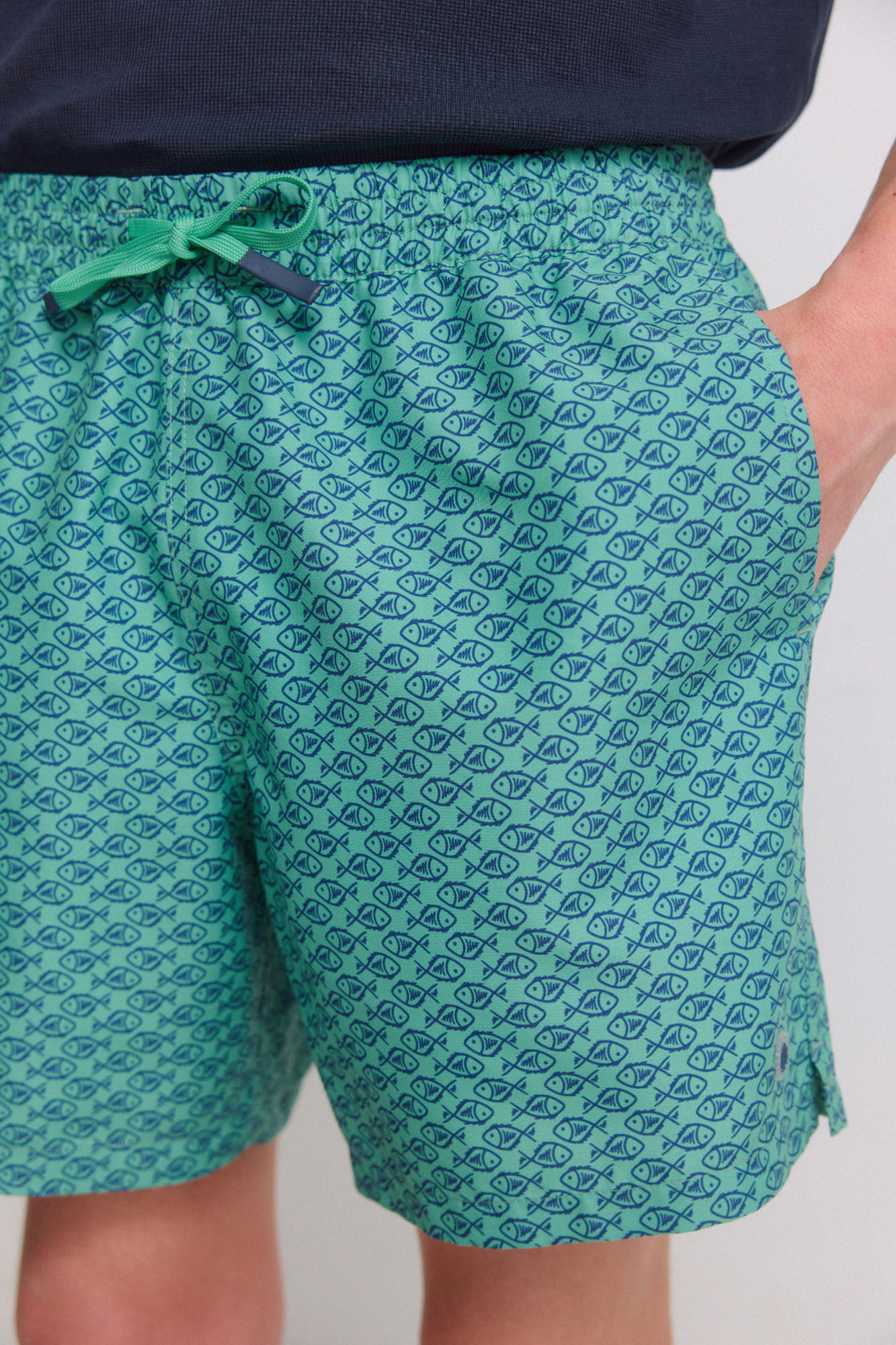 Springfield Ba&ntilde;ador estampado peces
