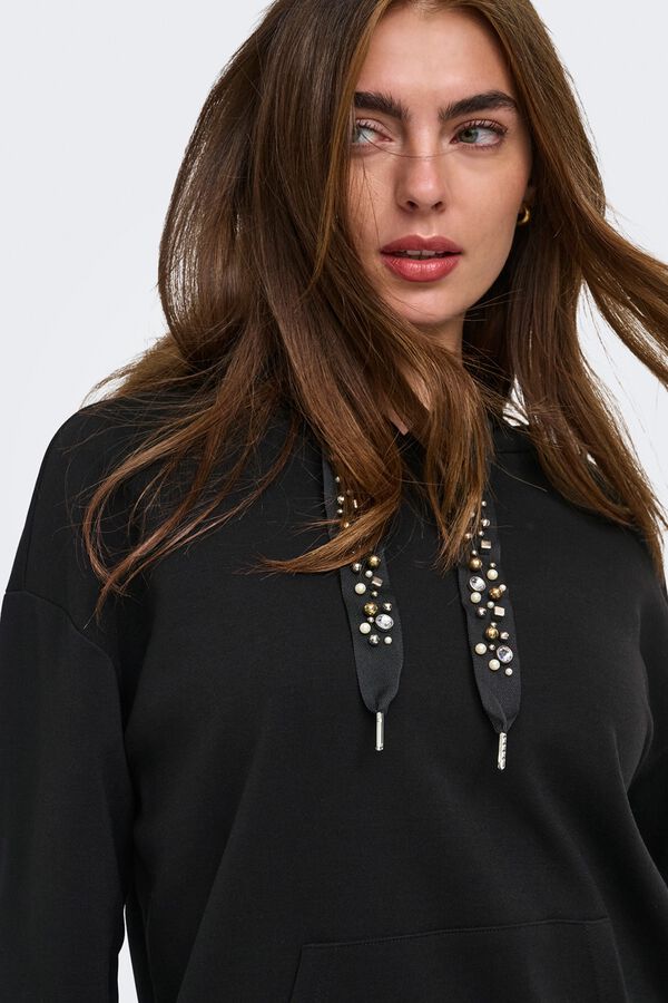 Only Sudadera con capucha negro