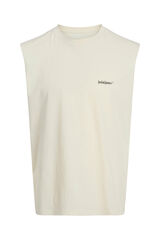 Jack & Jones Camiseta oversize sin mangas blanco