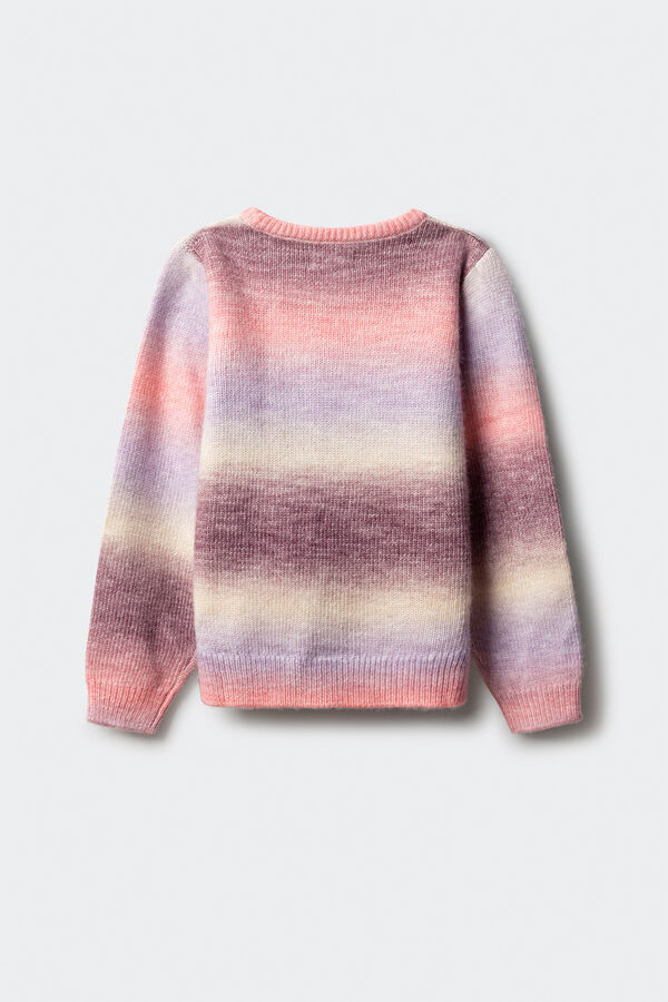 Springfield Kids Blje&scaron;tavi pruge džemper za devojčice. Roze