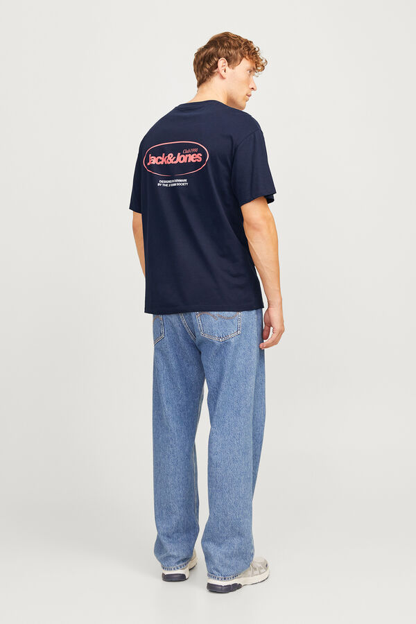 Jack & Jones Camiseta back print azul