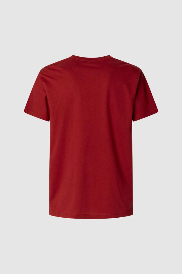 Pepe Jeans Camiseta de manga corta con logo frontal. amarillo