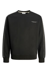 Jack & Jones Sudadera b&aacute;sica cuello redondo negro