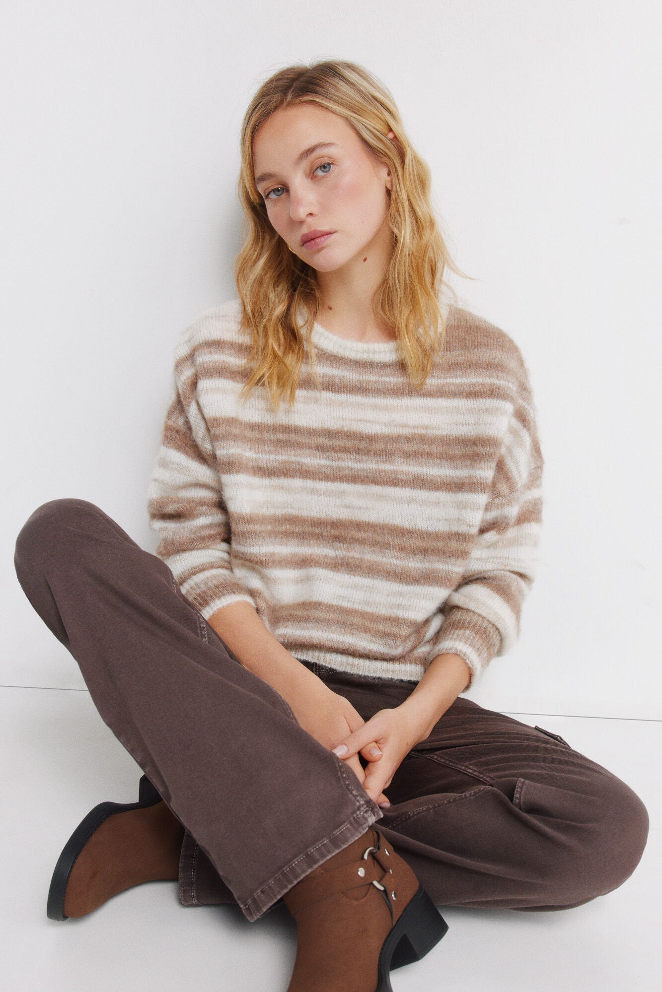 Springfield Džemper sa prugama u prelivu