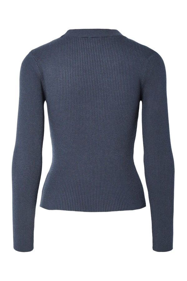 Pieces Jersey fino ajustado azul