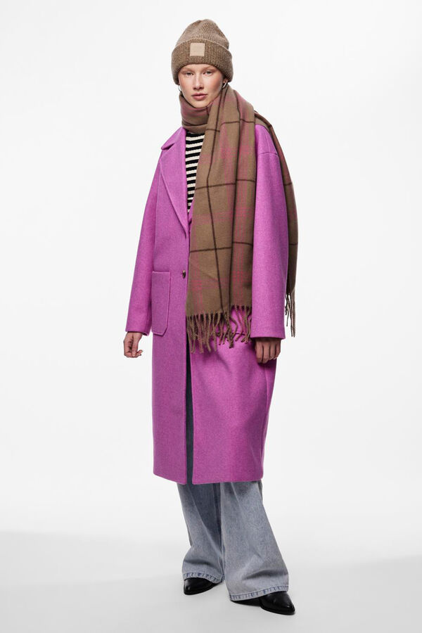 Pieces Cachecol fino axadrezado cru