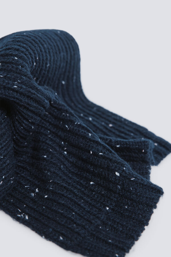 Springfield Bufanda canal&eacute; neps azul