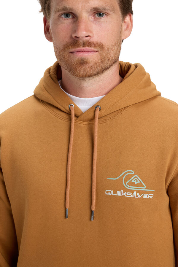 Quiksilver Light Waves - Sudadera con capucha para hombre beige