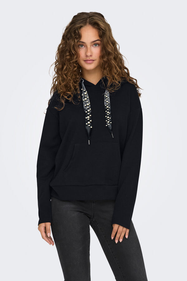 Only Sudadera con capucha negro