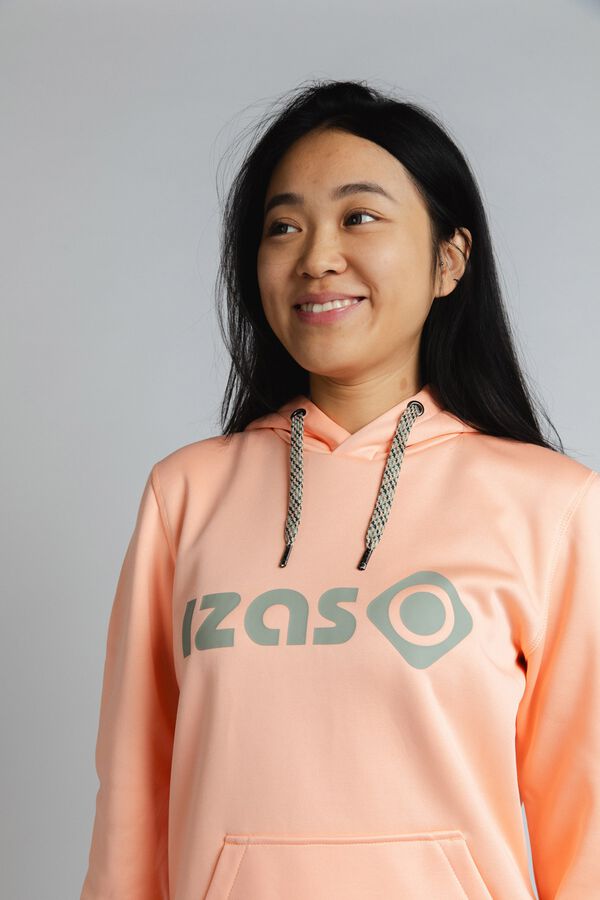 Izas Sudadera con capucha coral