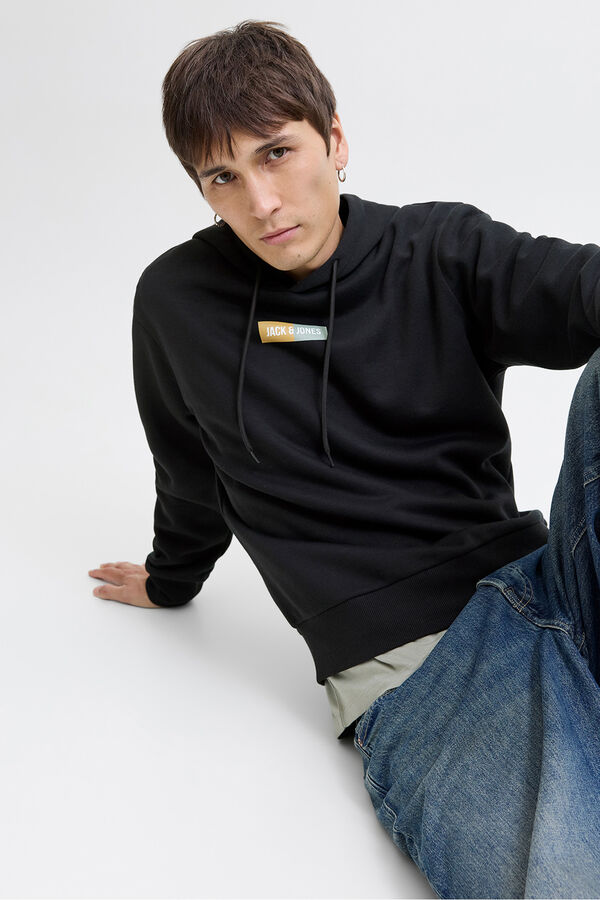 Jack & Jones Sudadera regular fit negro