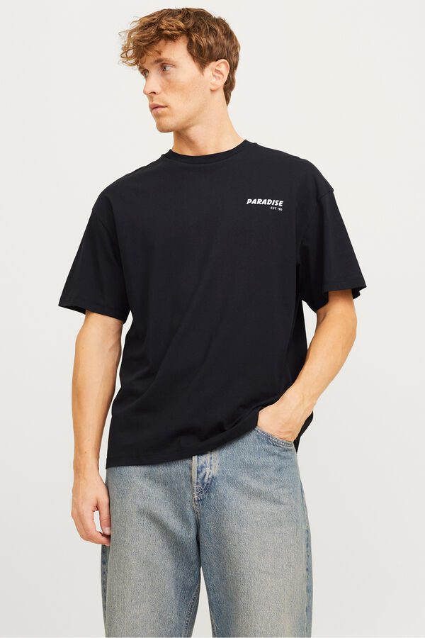 Jack & Jones T-shirt with back print black