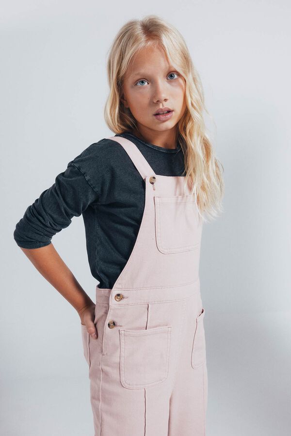 Springfield Kids Dugi kombinezon sa džepovima za devojčice Roze