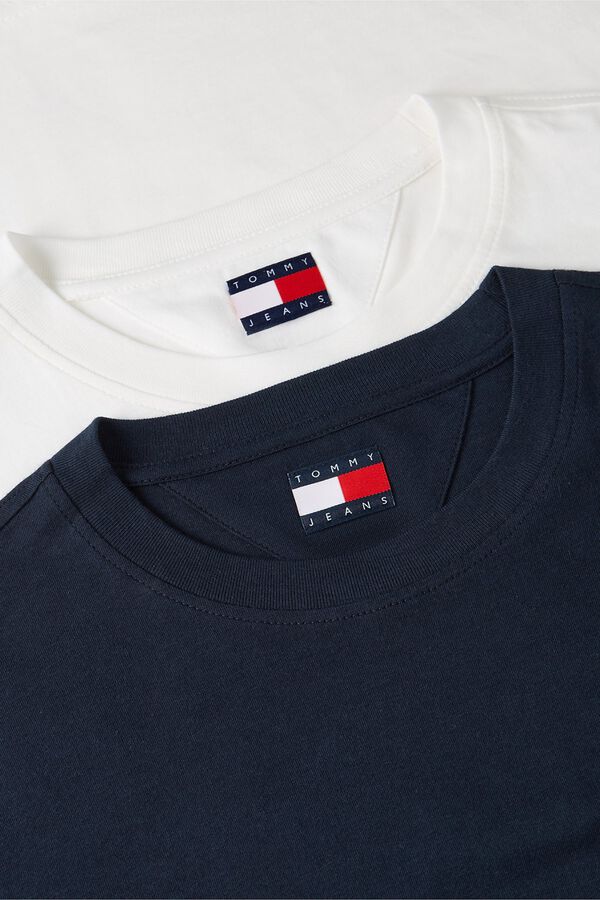 Tommy Jeans Pack de 2 camisetas slim azul
