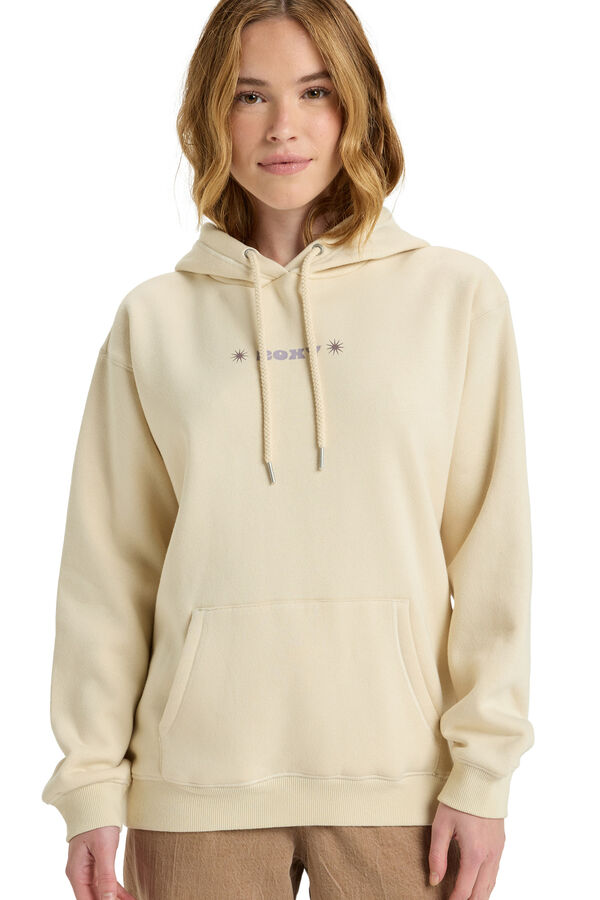 Roxy Surf Stoked Brushed Vt - Sweatshirt com capuz bege