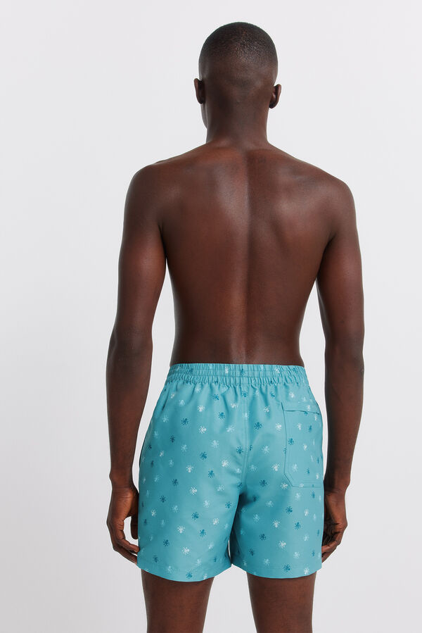 Springfield Kupaći kostim sa printom hobotnice Plava