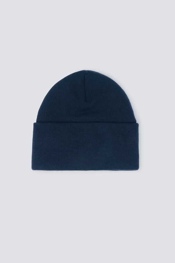 Springfield Gestrickte Beanie Strick- Blau