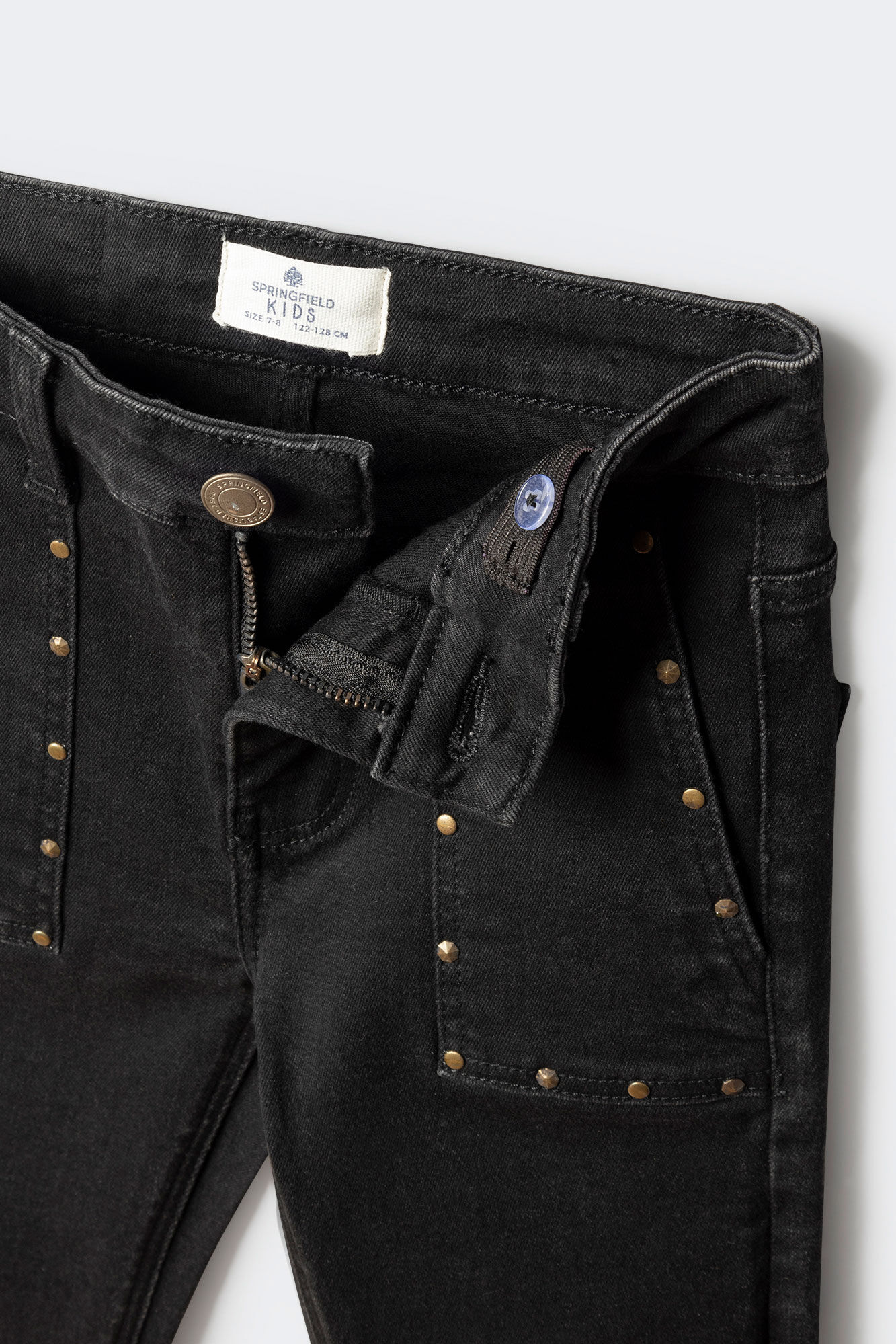 Springfield Kids Pantalone Kick flare sa nitnama za devojčice