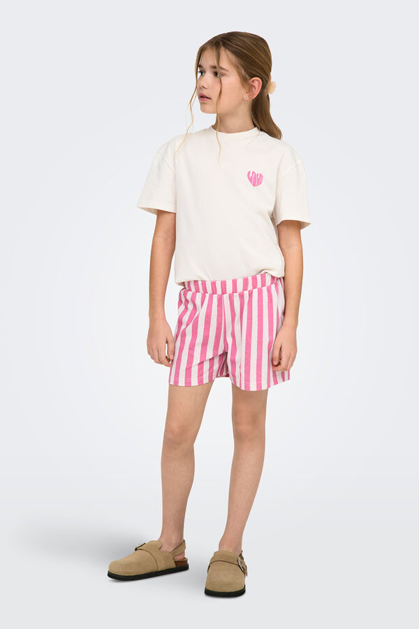 Only Girls Pijama con estampado delantero rosa