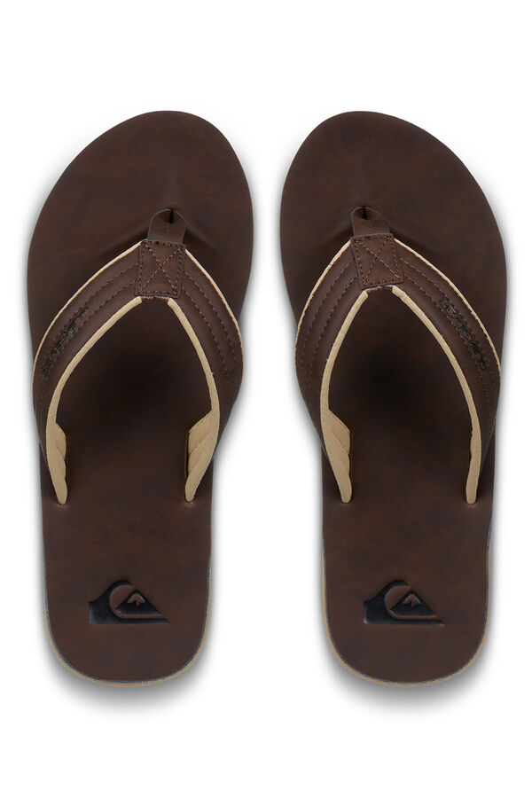 Quiksilver Sandalias con tira anat&oacute;mica marr&oacute;n