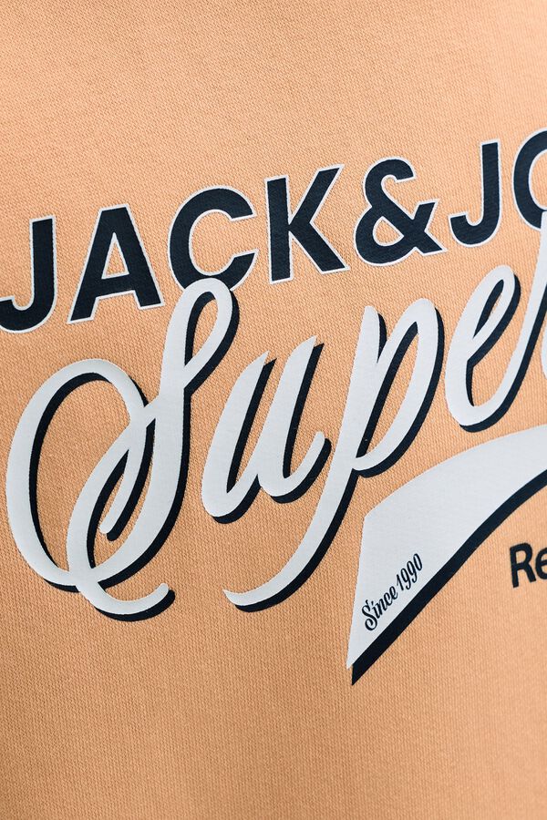 Jack & Jones Junior Sudadera logo grande naranja