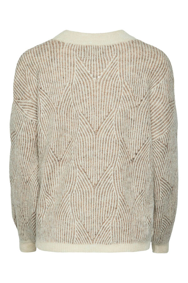 Pieces Knit jumper white