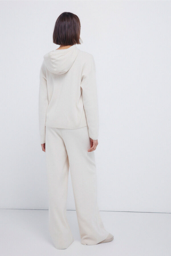 Springfield Pletene culotte pantalone Bež