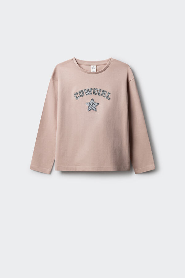 Springfield Kids Majica dugih rukava cowgirl za devojčice Roze