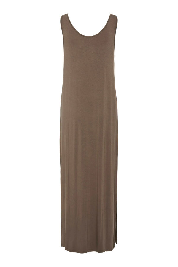 Pieces Long flowing dress grey