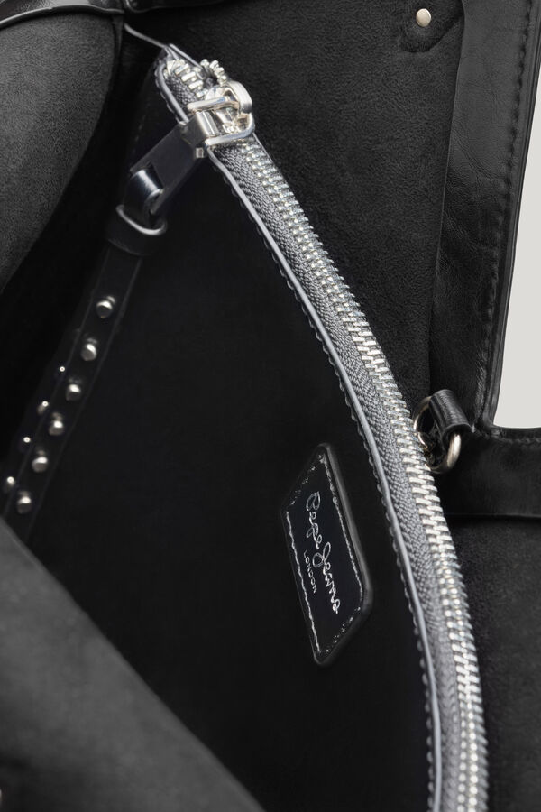 Pepe Jeans Bolso bandolera tachas negro