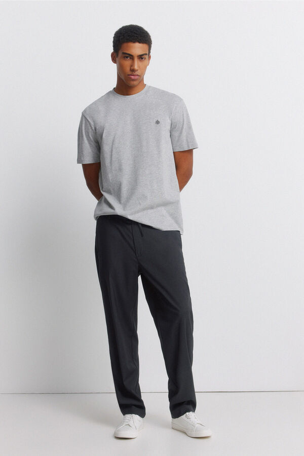 Springfield Viskozna osnovna majica Siva