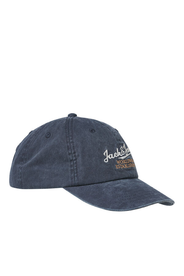 Jack & Jones Gorra b&aacute;sica con bordado azul