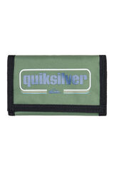 Quiksilver The Everydaily - Cartera de triple hoja para hombre kaki