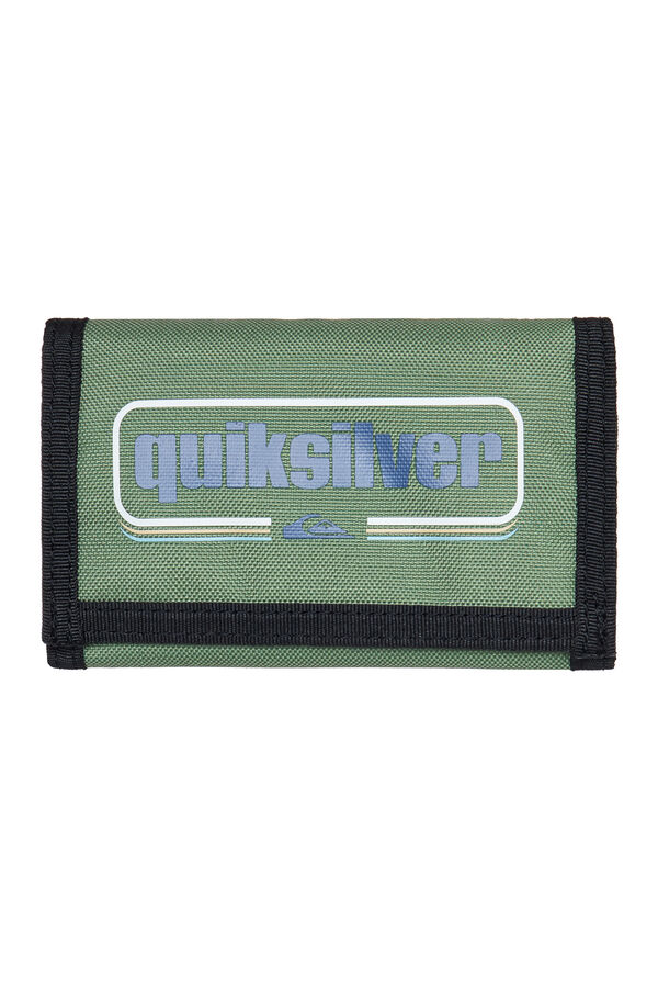 Quiksilver The Everydaily - Cartera de triple hoja para hombre kaki