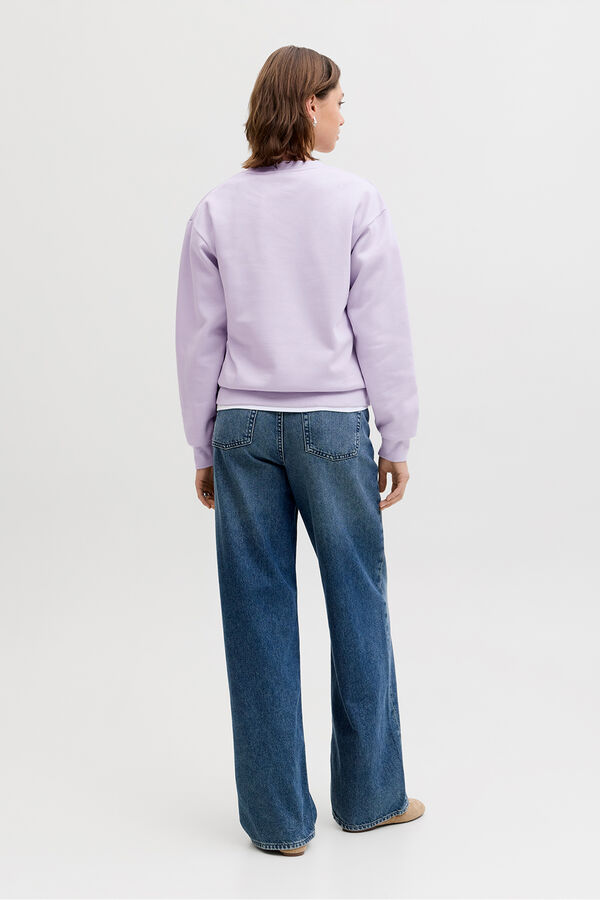 Jack & Jones Sudadera regular cuello redondo morado/lila