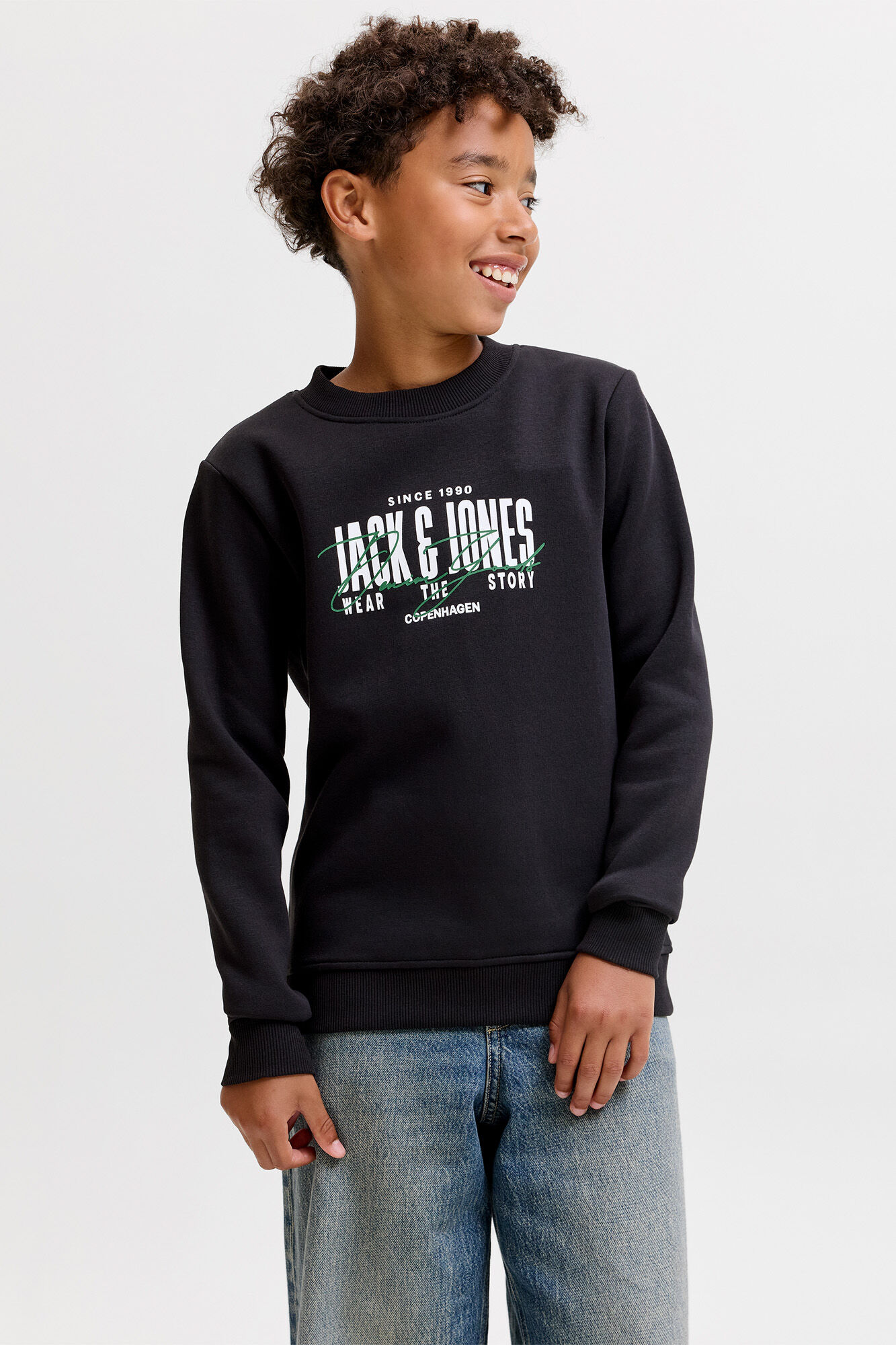 Jack & Jones Junior Sudadera regular cuello redondo