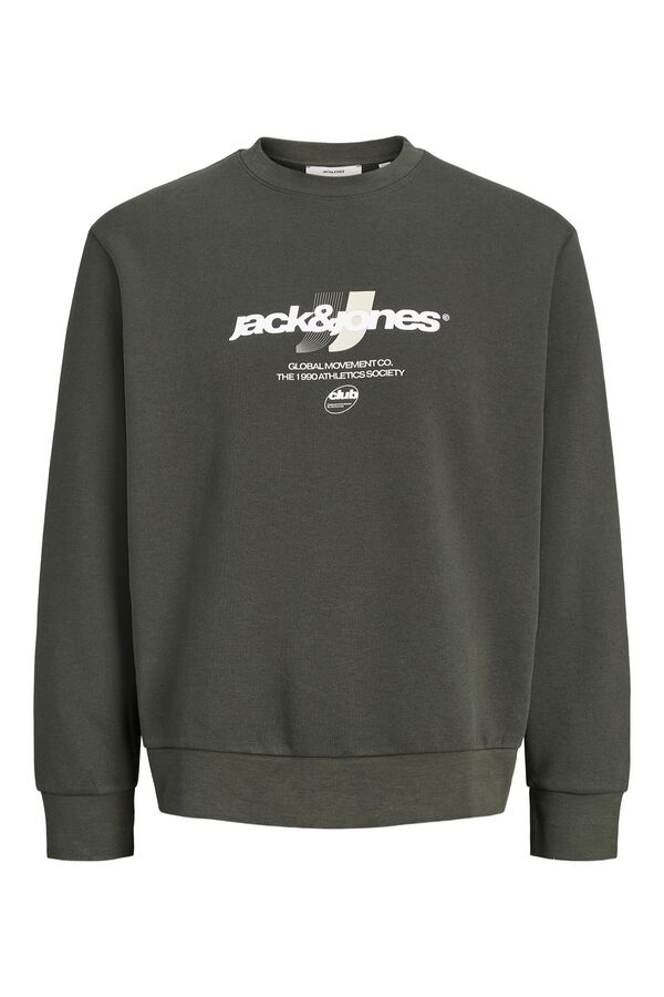 Jack & Jones Junior Sweatshirt relaxed estampada cinzento