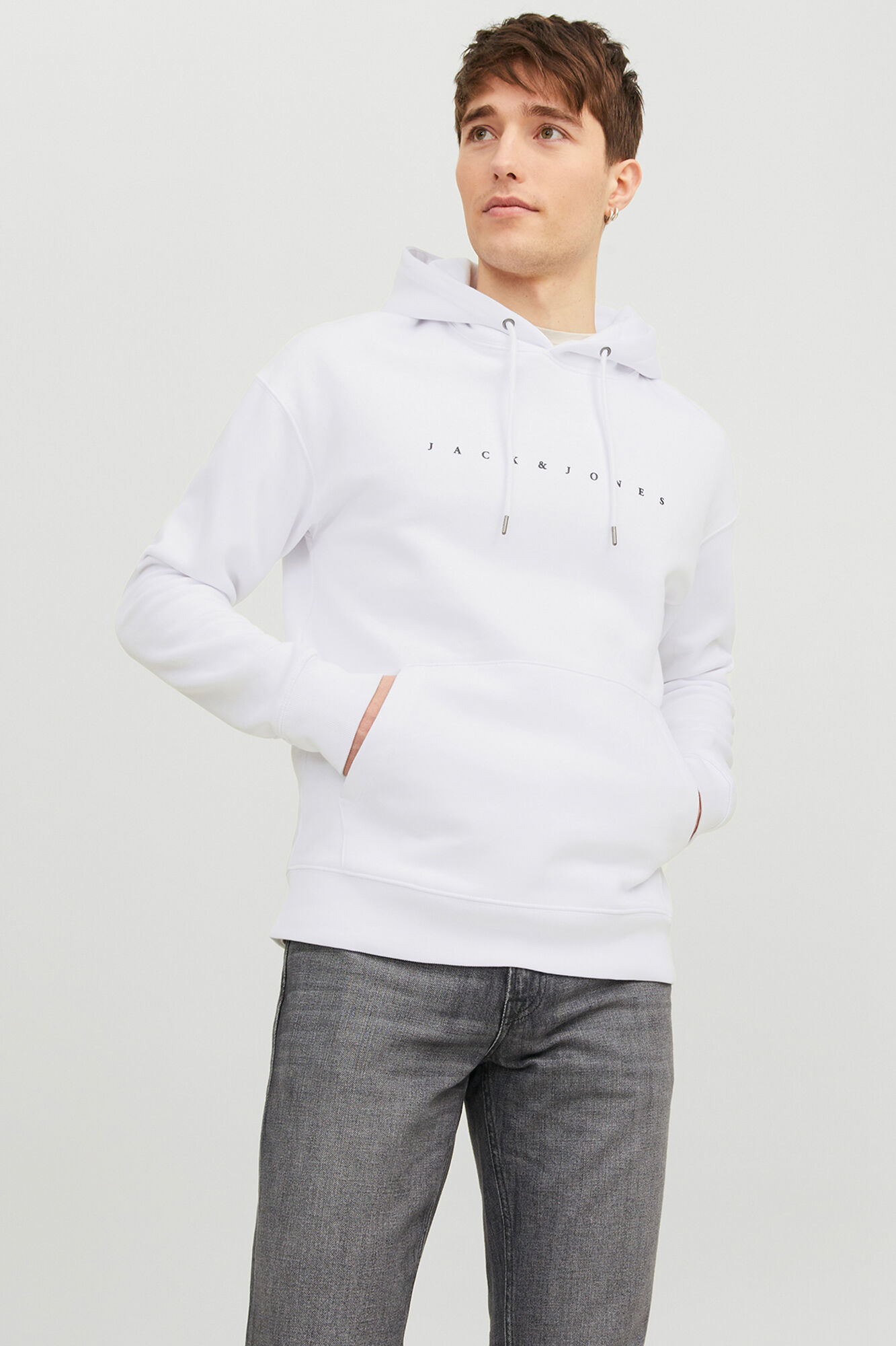 Jack & Jones Sudadera logo con capucha