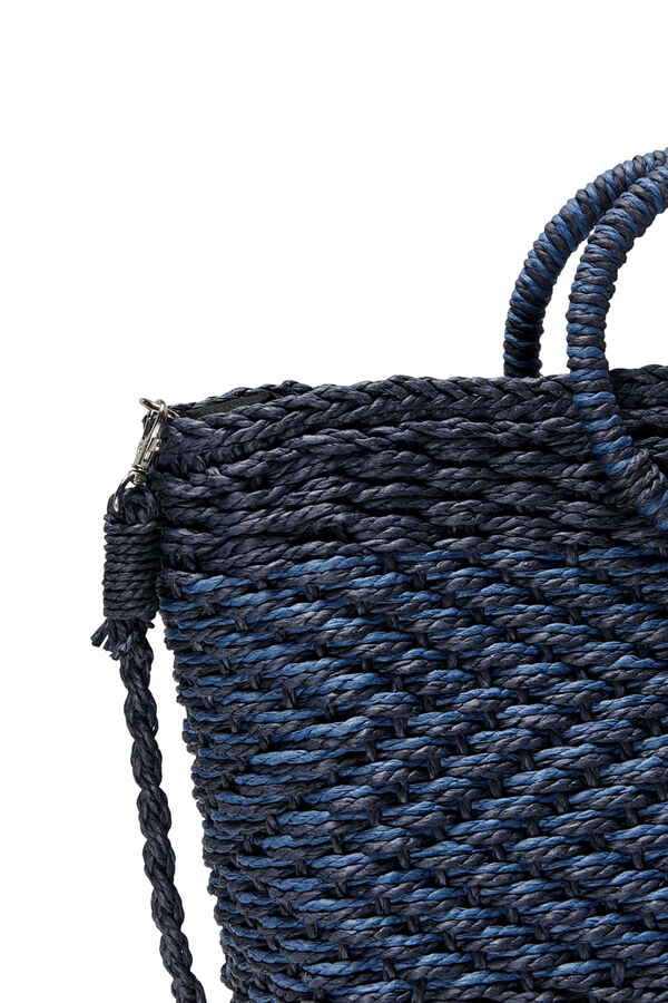 Springfield Straw shopper bag navy