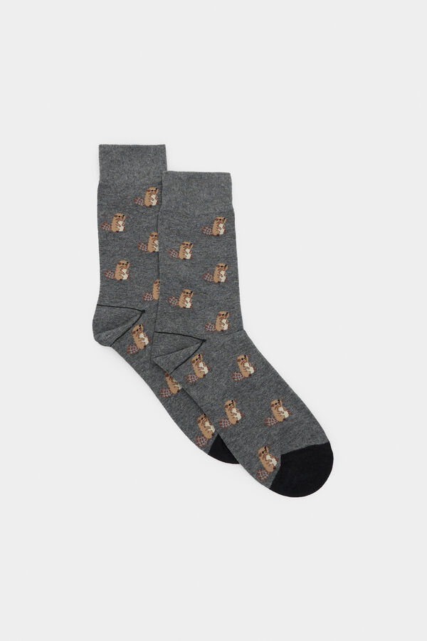 Springfield Cotton beaver socks grey